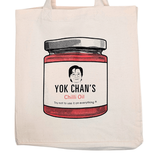 YOK CHAN'S CHILLI OIL TOTE BAG - JAR DESIGN