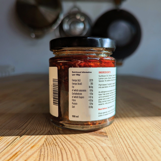 YOK CHAN'S HOTTER! CHILLI OIL - SINGLE JAR (ALL SOLIDS)