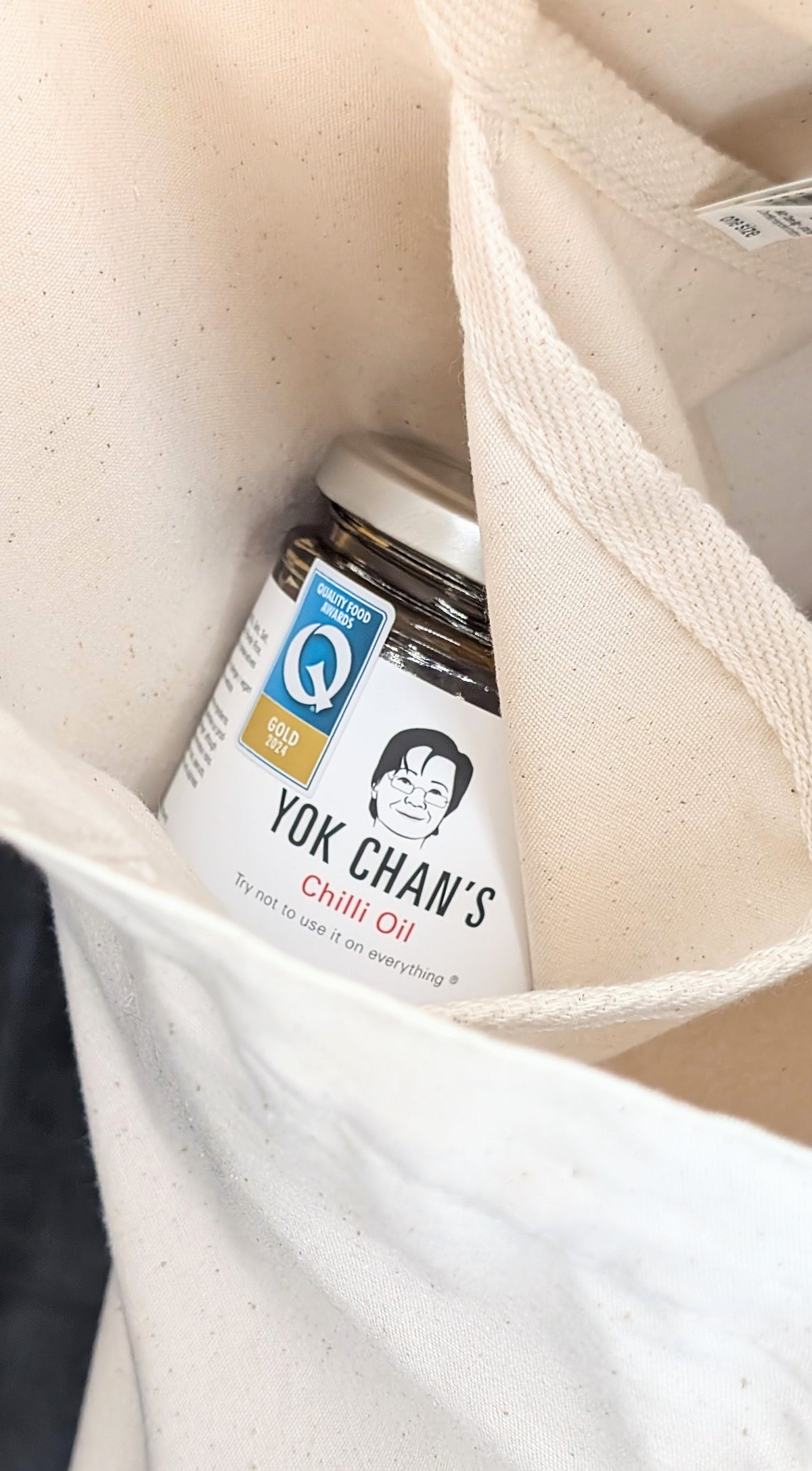 YOK CHAN'S CHILLI OIL TOTE BAG - JAR DESIGN