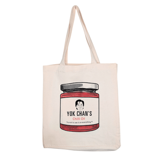 YOK CHAN'S CHILLI OIL TOTE BAG - JAR DESIGN