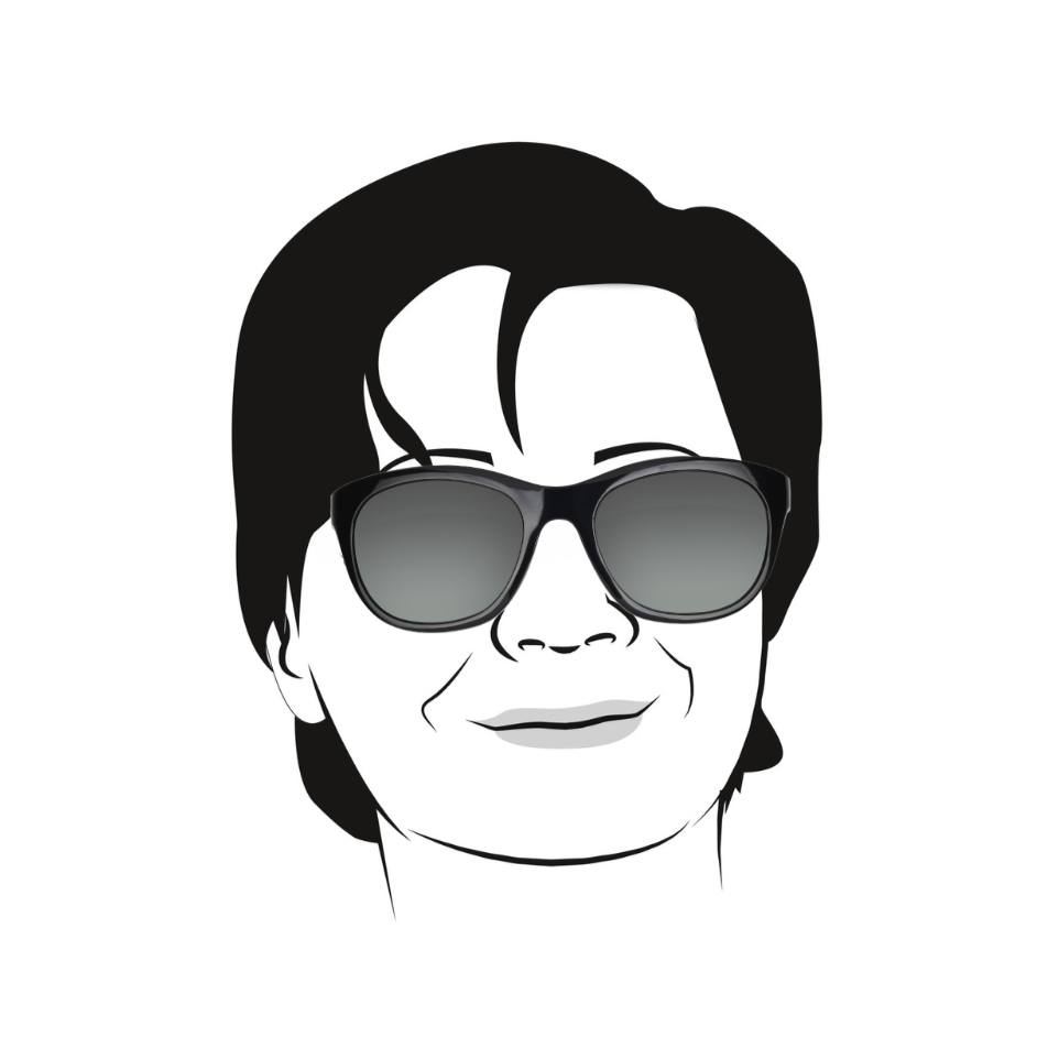 Our logo of Yok Chan with sunglasses